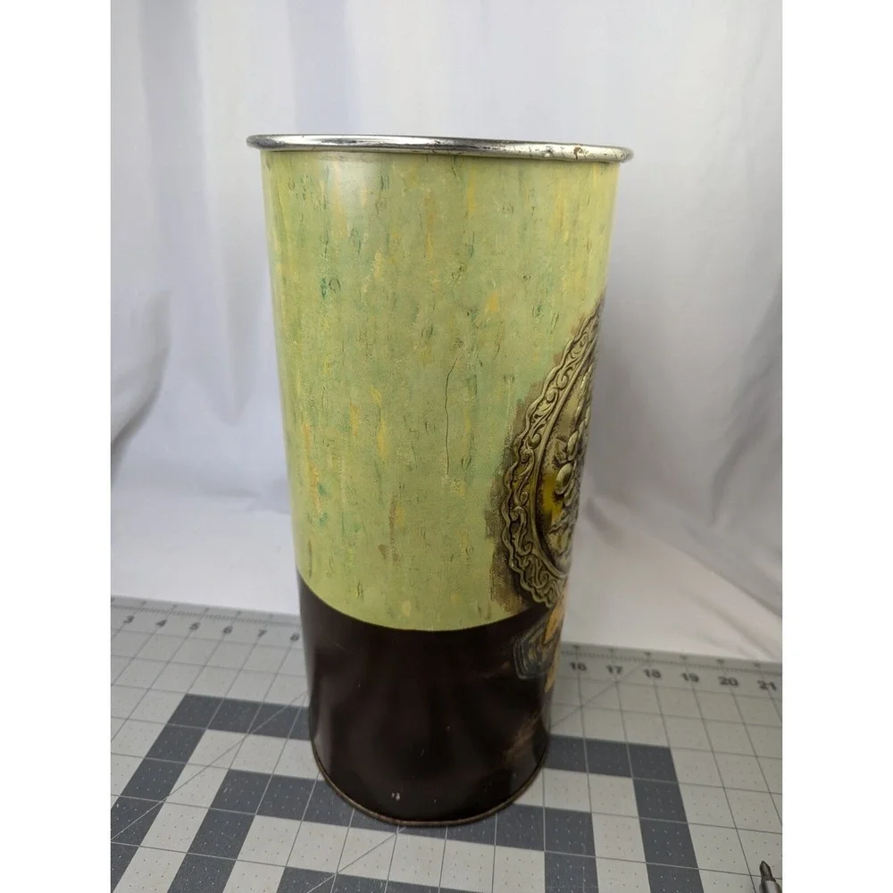 Weibro Trash Can Tea Time and Cookies Metal